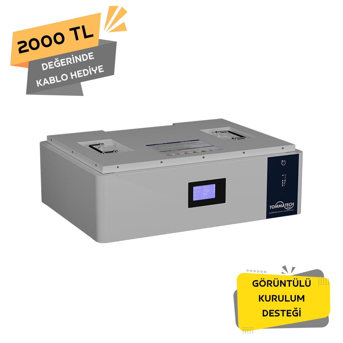 TommaTech Lityum Batarya - 51.2V 102Ah(6000-8000Cycle) (Modüler)