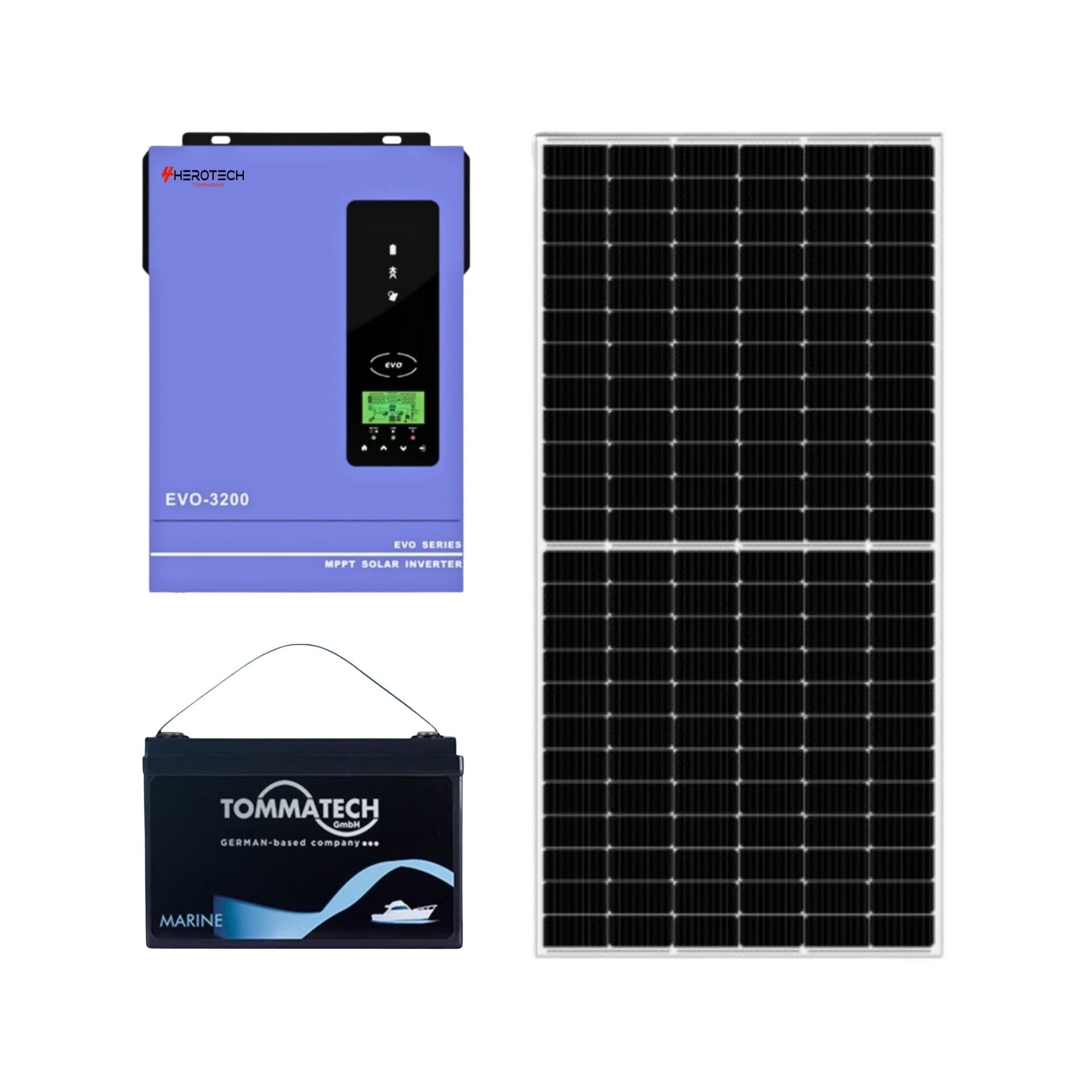 Solar Sanal Market 3 kW Büyütülebilir Eco Solar Paket