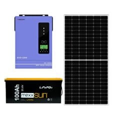 Solar Sanal Market 3 kW Büyütülebilir Lityum Eco Solar Paket
