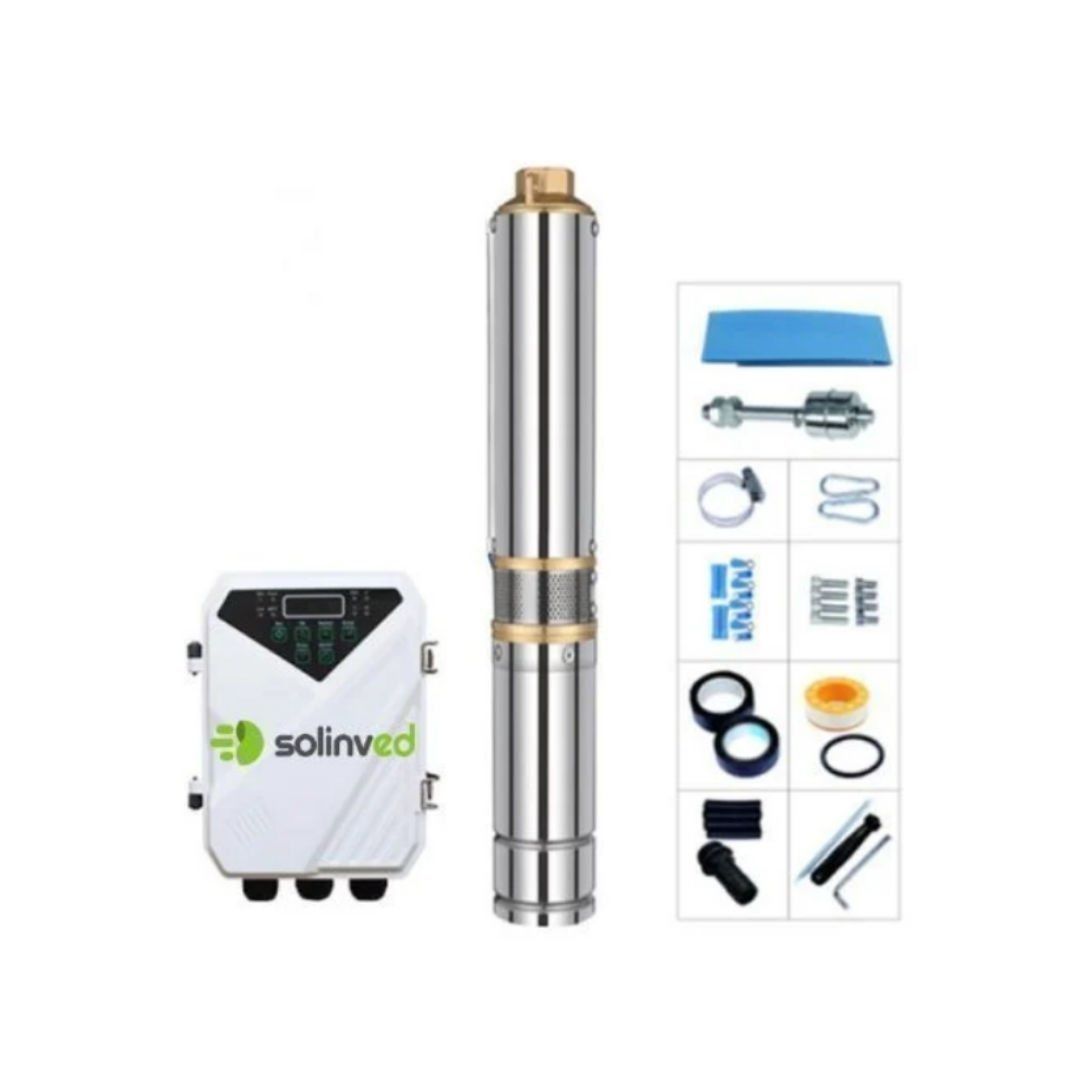 Solinved DC Pompa Solinved DC Pompa 3 İNÇ - 110 VOLT - 1100 WATT - 3,8 TON - HMAX:123 MT - OUTLET: 1,25