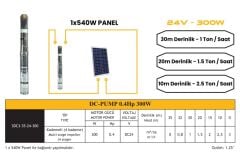 DC Pompa 0.4 Hp / 300W / 24V (3RDC3-35-24-300)