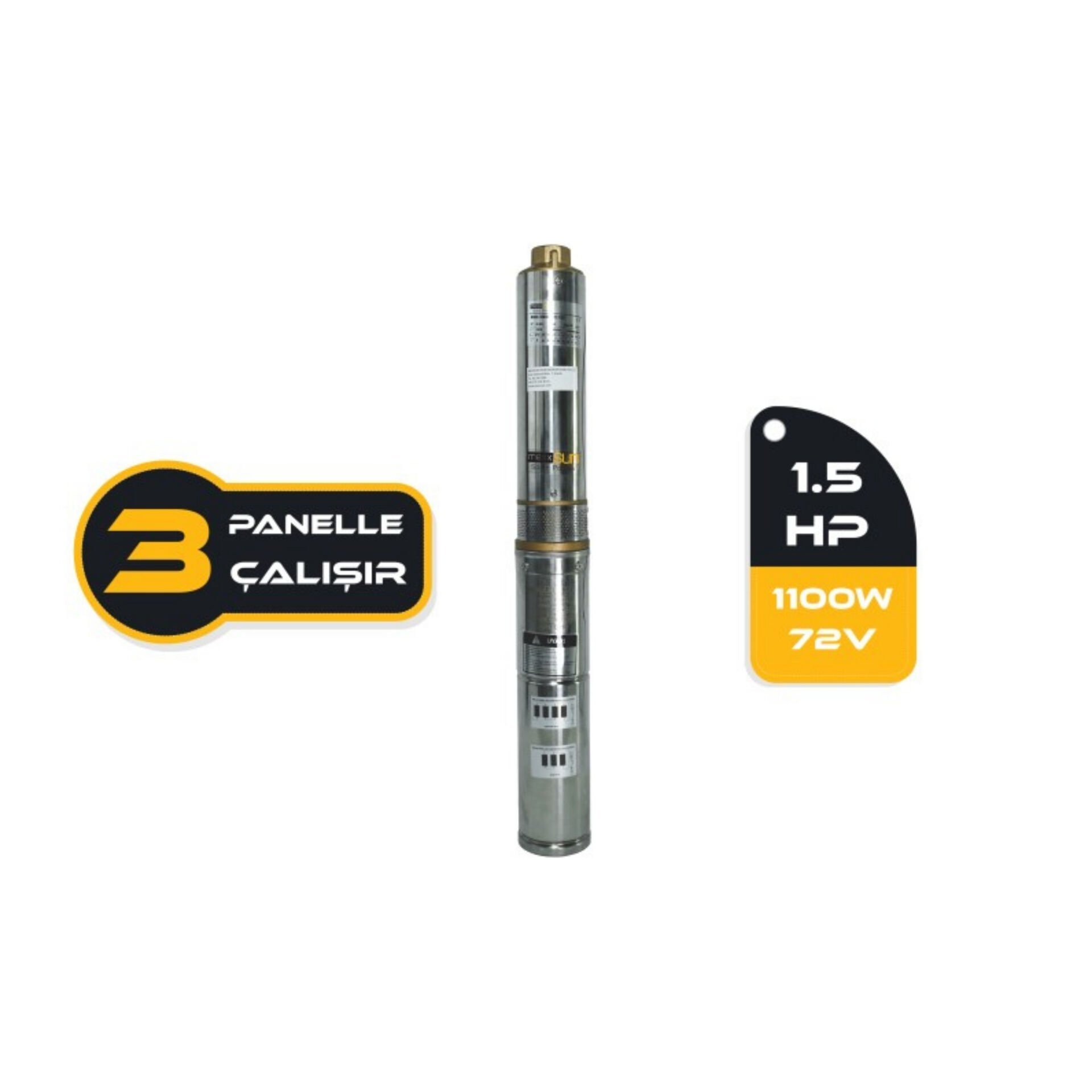 DC Pompa 1.5Hp / 1100W / 72V (4DC6-84-72-1100)