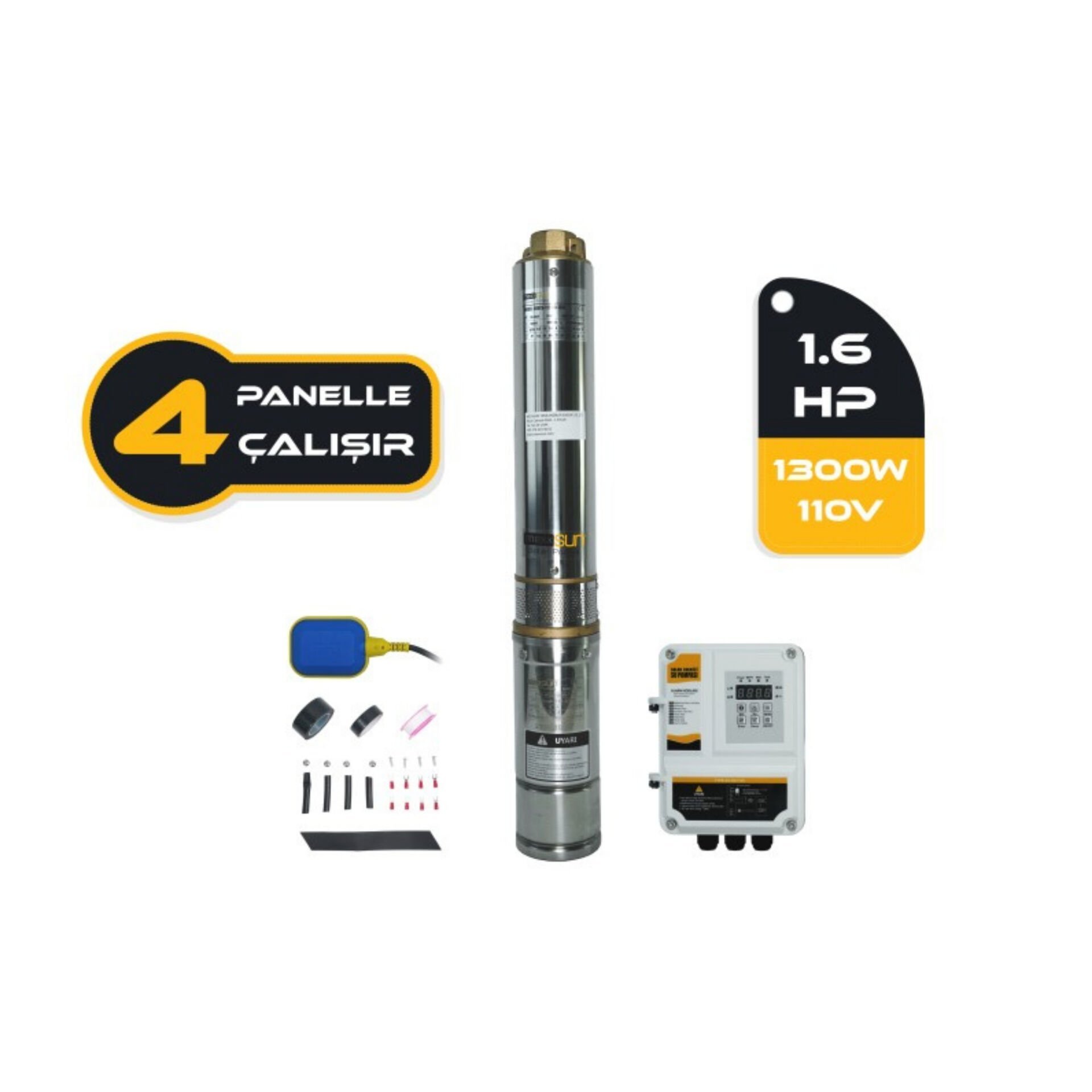 DC Pompa 1.6Hp / 1300W / 110V (4DC6-112-110-1300)